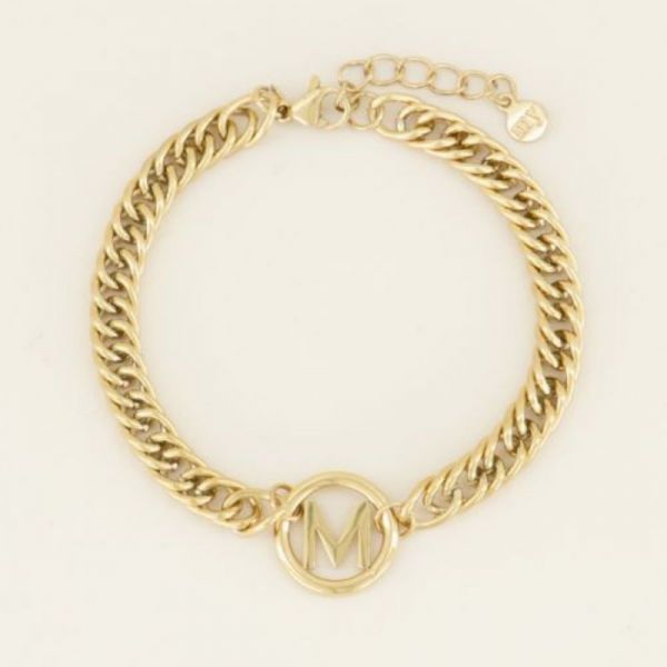 MY JEWELLERY | Armband chunky initials gold